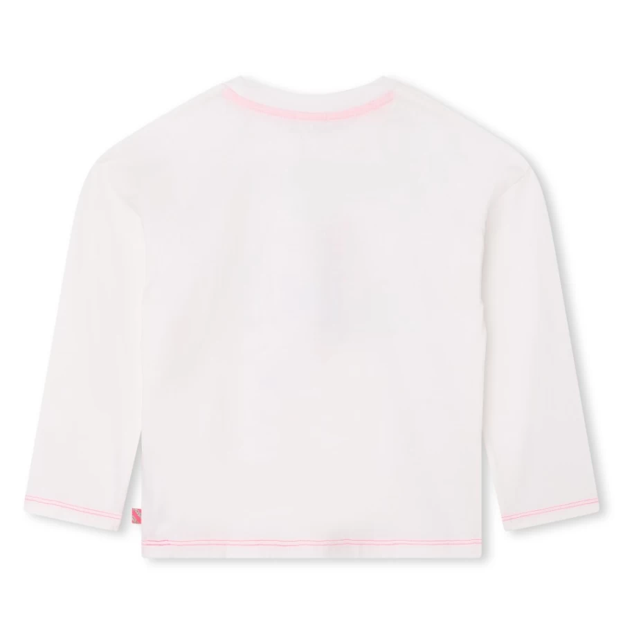 BILLIEBLUSH Ivory Long-Sleeved T-Shirt for Girls - Soft Cotton Casual Top