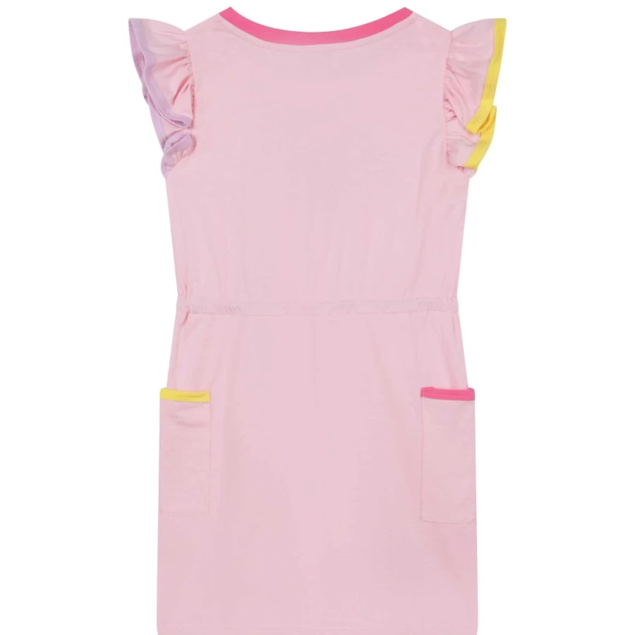 SONIA RYKIEL Girls Pink Washed Cotton Sleeveless Dress for Summer