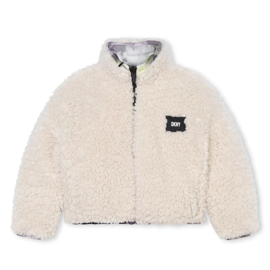 DKNY Reversible Waterproof Puffer Jacket for Girls