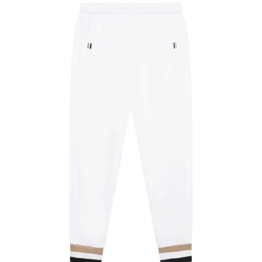 BOSS Girls' White Jogging Pants - Comfortable Athletic Bottoms for Running & Casual Wear