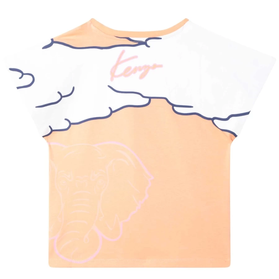KENZO KIDS Girl's Gold Yellow Short Sleeve T-Shirt