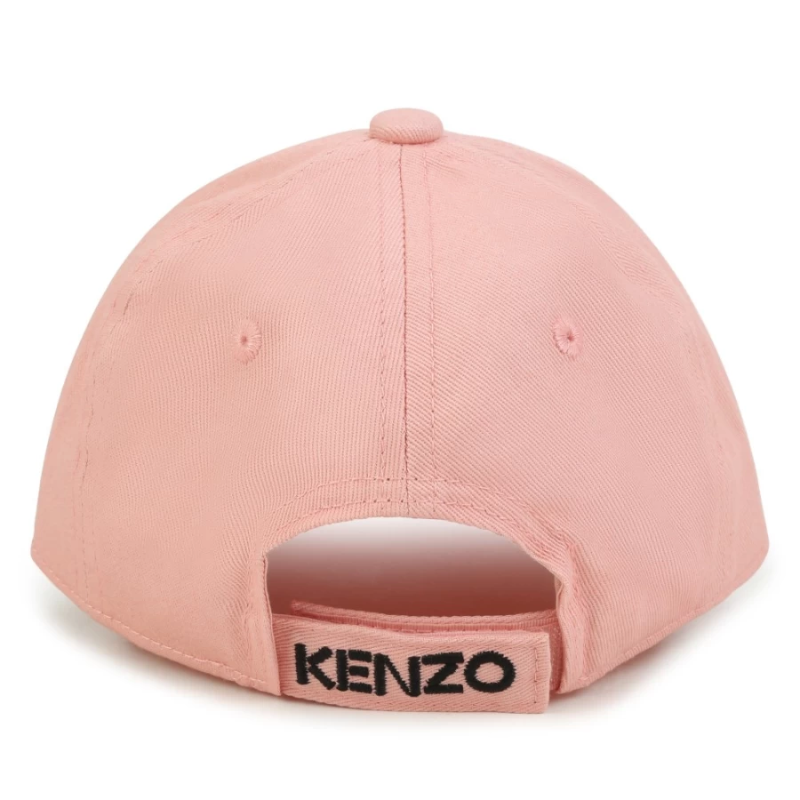KENZO KIDS Girls Cotton Cap in Pale Pink - Soft & Stylish Hat for Toddlers