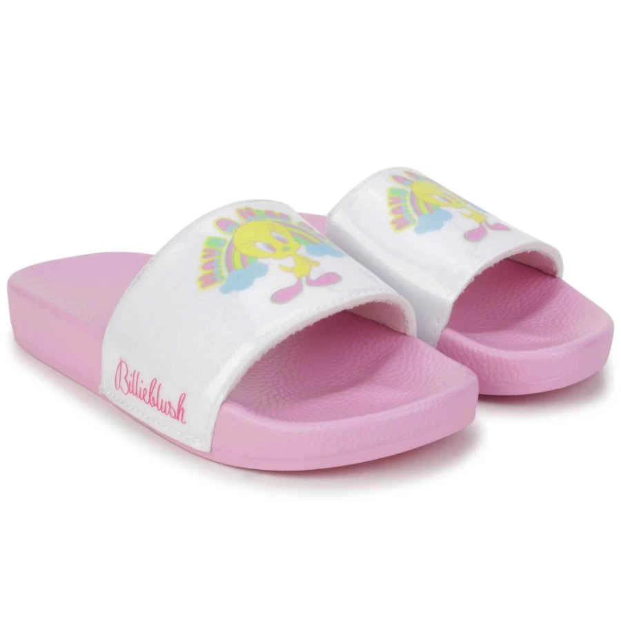 BILLIEBLUSH Tweety Mules for Girls - Multicoloured Slip-On Shoes