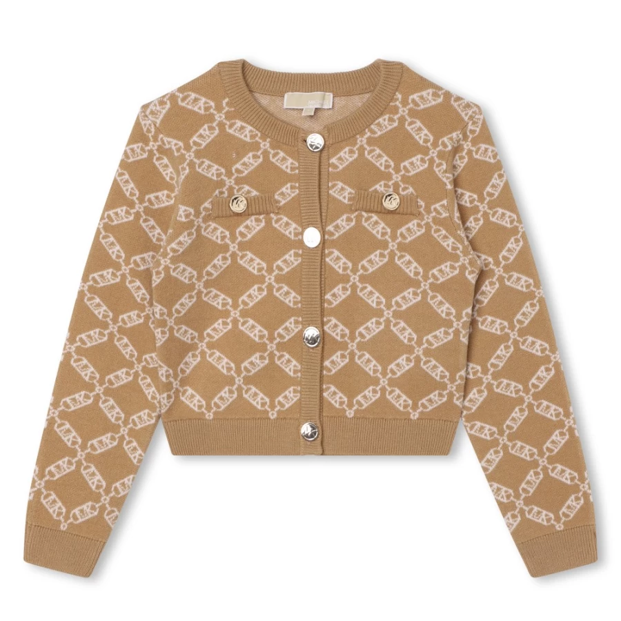 MICHAEL KORS Girls' Knitted Cardigan - Stylish & Comfortable Sweater for Girls