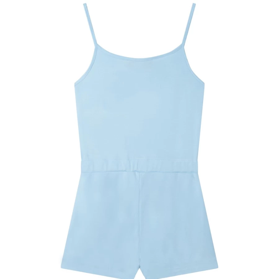 KARL LAGERFELD KIDS Girls Pale Blue Playsuit With Adjustable Straps