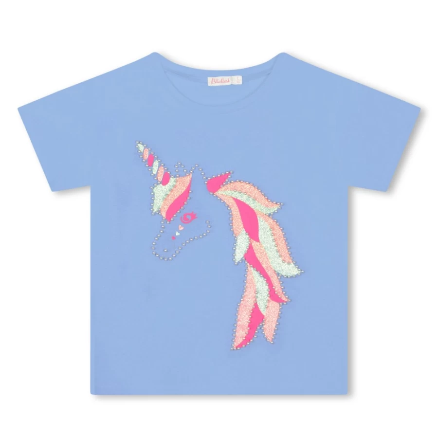 BILLIEBLUSH Pale Blue Short-Sleeved T-Shirt for Girls