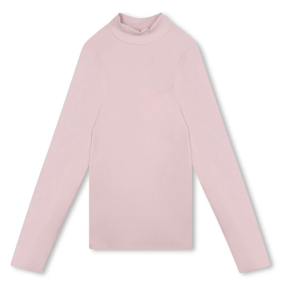 DKNY Girls' Polo-Neck Jumper - Stylish & Comfortable Knitwear for Kids