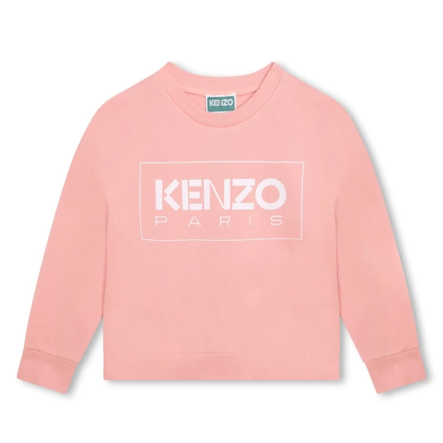 KENZO KIDS Girls' Nude Fleece Sweatshirt - Soft & Warm Pullover