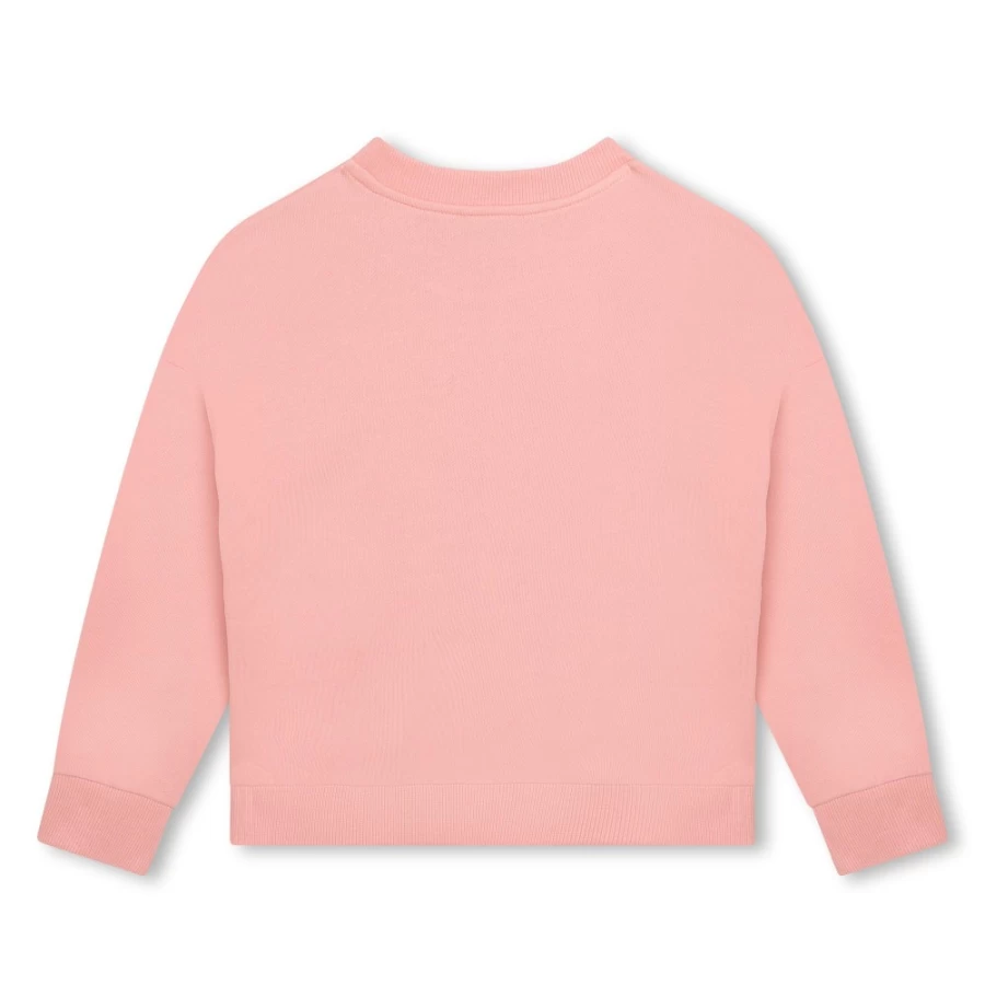 KENZO KIDS Girls' Nude Fleece Sweatshirt - Soft & Warm Pullover