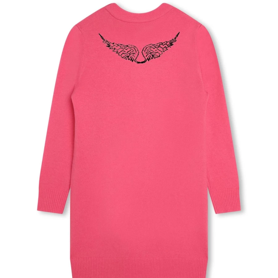 ZADIG & VOLTAIRE Girls' Raspberry Wool & Cashmere Jumper Dress