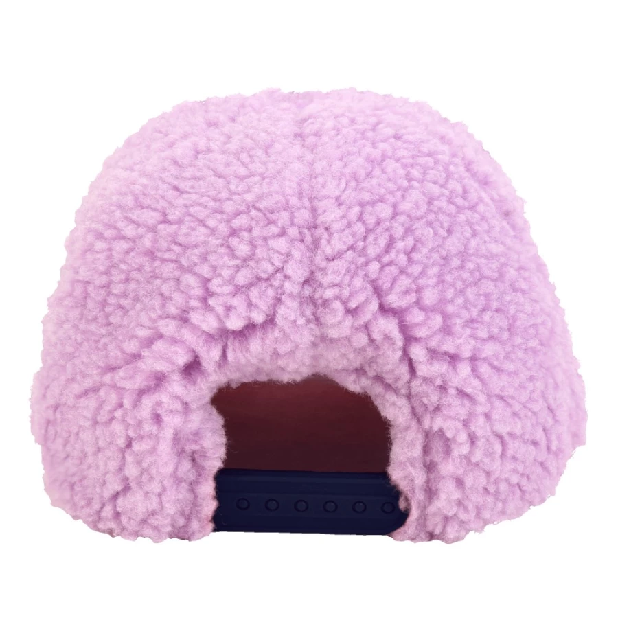 MARC JACOBS Fluffy Fleece Baseball Cap for Girls - Soft & Warm Winter Hat