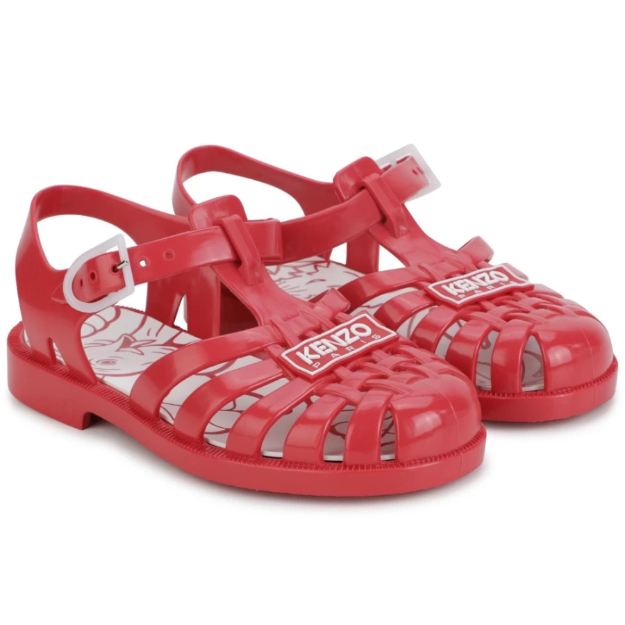 KENZO KIDS Girls' Poppy Plastic Sandals With Adjustable Buckle