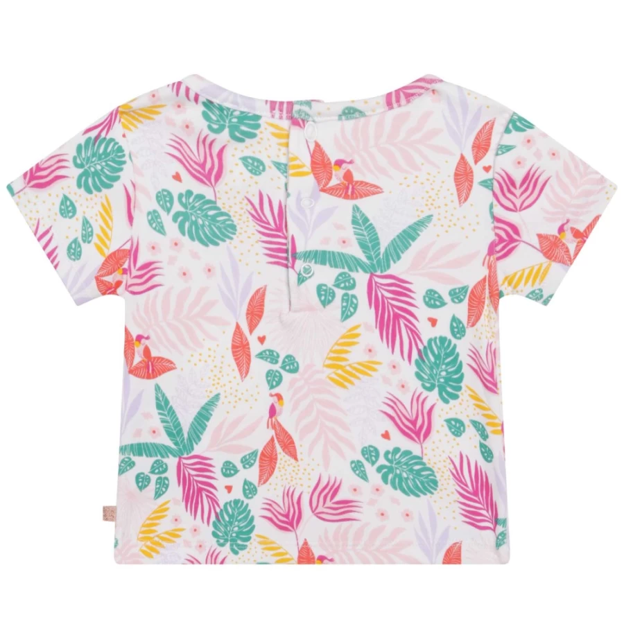 CARREMENT BEAU Girls' White Print T-Shirt With Inspirational Message