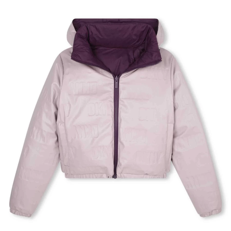 DKNY Reversible Waterproof Puffer Jacket for Girls