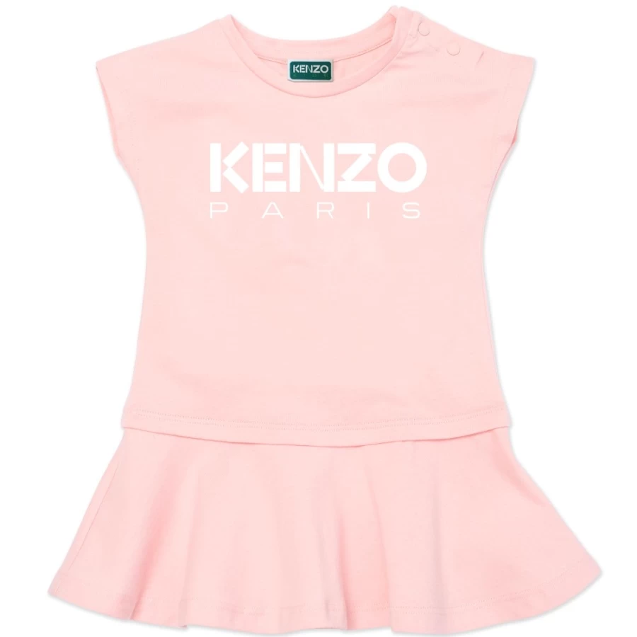 KENZO KIDS Girls Pink Dress - Stylish and Comfortable Dress for Girls