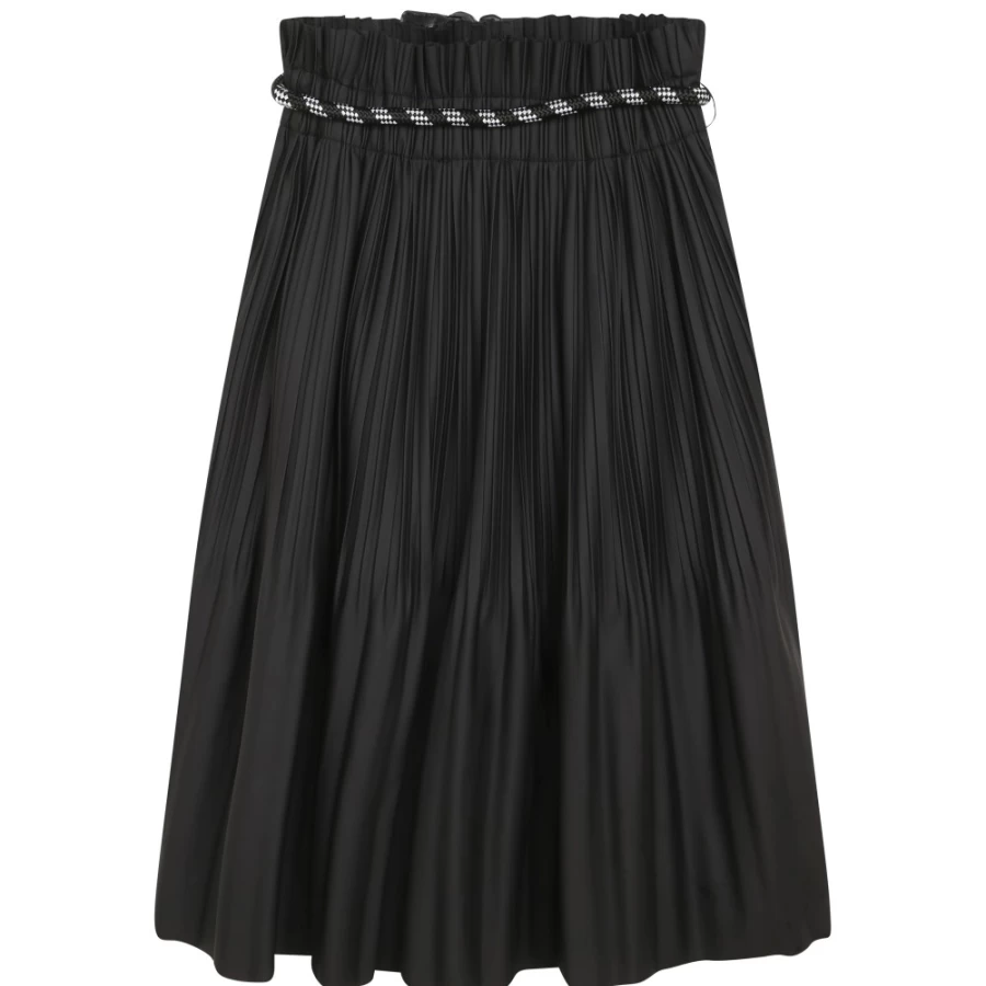 DKNY Black Pleated Skirt with Belt for Girls