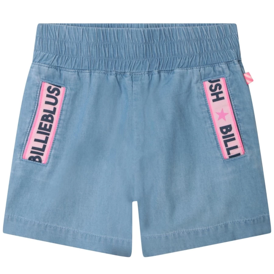 BILLIEBLUSH Girls' Cotton Shorts in Double Stone & Brossage Colors