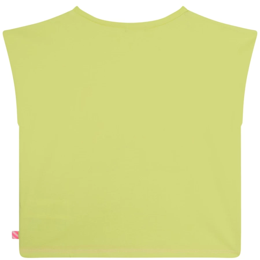 BILLIEBLUSH Girls' Lemon Short-Sleeved T-Shirt | Casual Cotton Tee for Kids