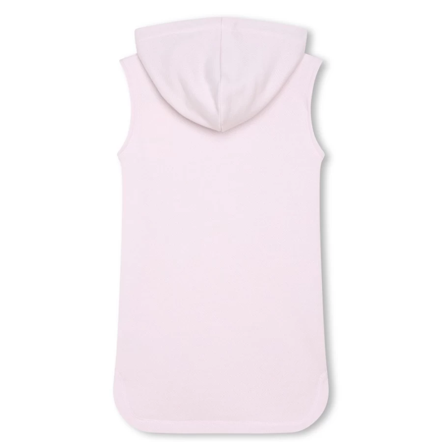 ZADIG & VOLTAIRE Girls Lilac Hooded Fleece Dress - Soft Warm Pullover Dress for Kids