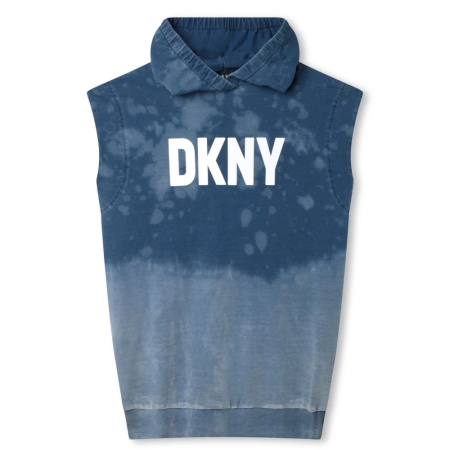 DKNY Unique Sleeveless Hooded Dress for Girls - Trendy Fashion Style