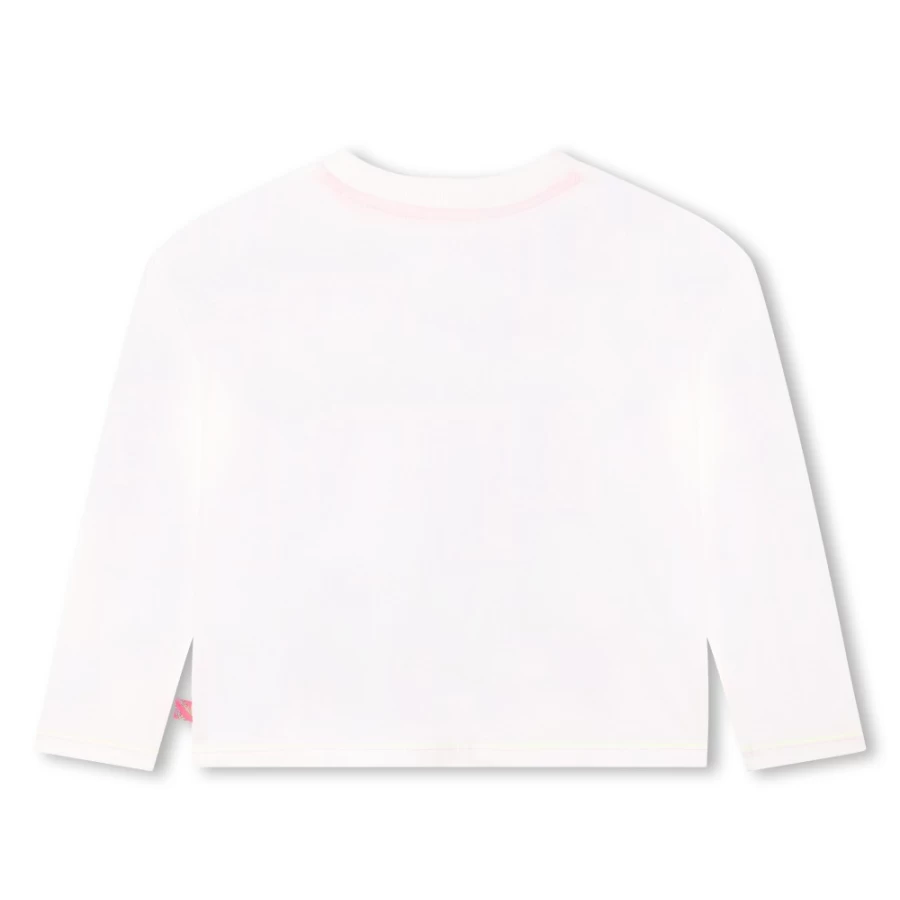 BILLIEBLUSH Girls Ivory Long Sleeve T-Shirt for Kids Casual Comfortable Top