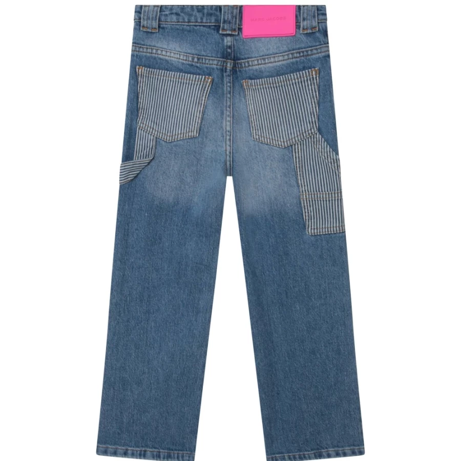 MARC JACOBS Girls' Denim Blue 6-Pocket Cotton Jeans for Kids