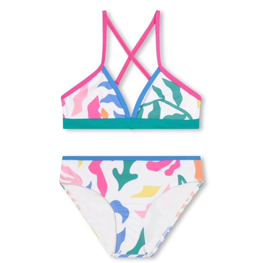 MARC JACOBS Girls' Multicolored Two-Piece Swimsuit | Stylish Bikini for Kids