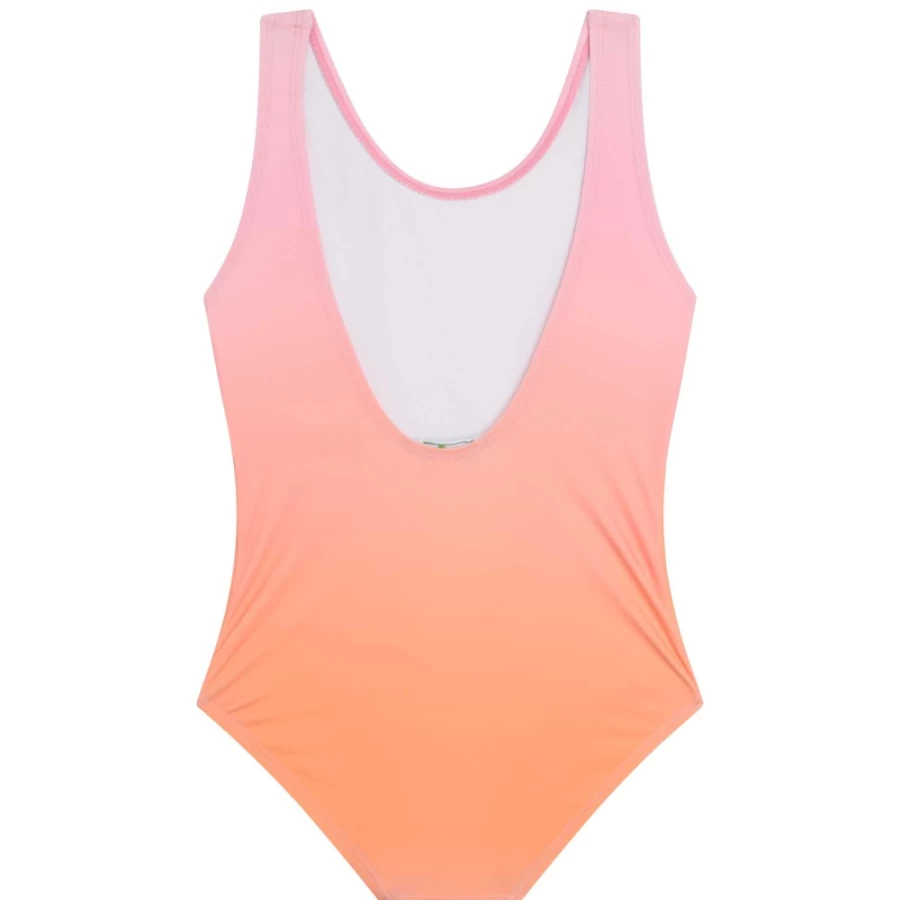 KENZO KIDS Girls Gold Yellow Swimming Costume for Kids | Stylish Swimwear for Girls