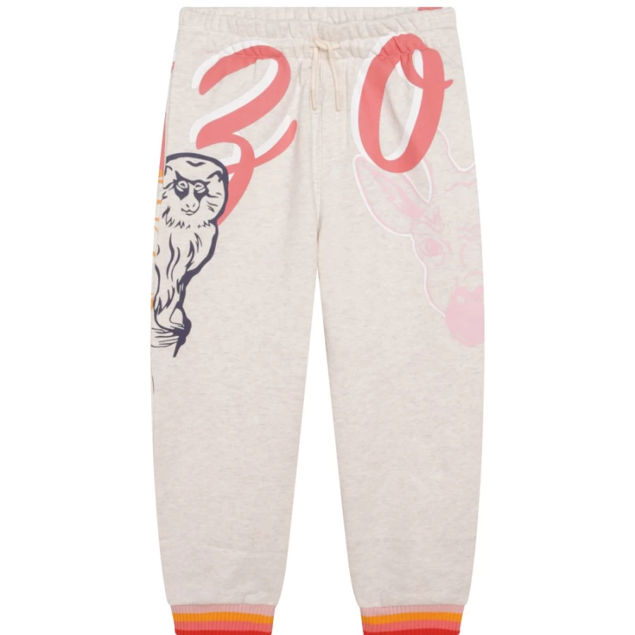 KENZO KIDS Girl's Havana China Jogging Pants for Active Play and Comfort
