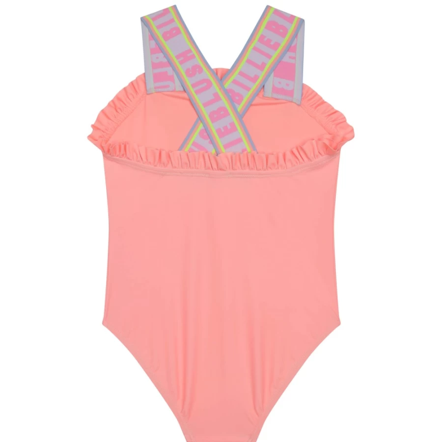 BILLIEBLUSH Girls' Looney Tunes Apricot Bathing Suit - Cartoon Character One-Piece Swimsuit for Kids