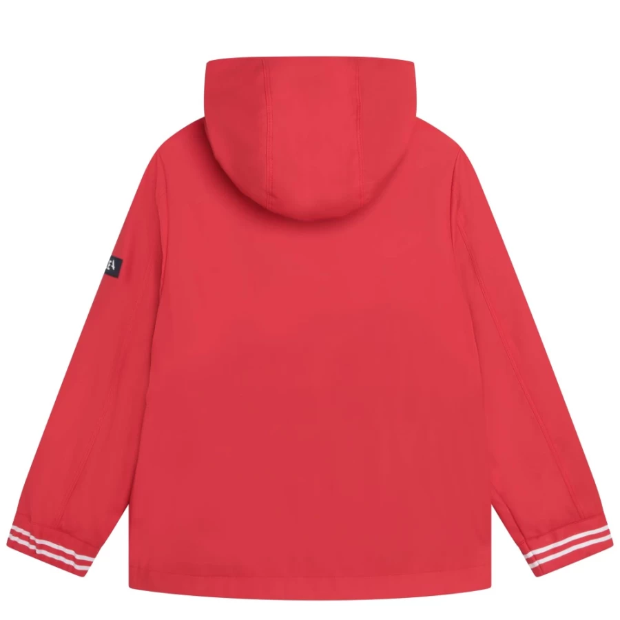 AIGLE Girl's Poppy Raincoat With Patch - Waterproof Outdoor Jacket for Kids
