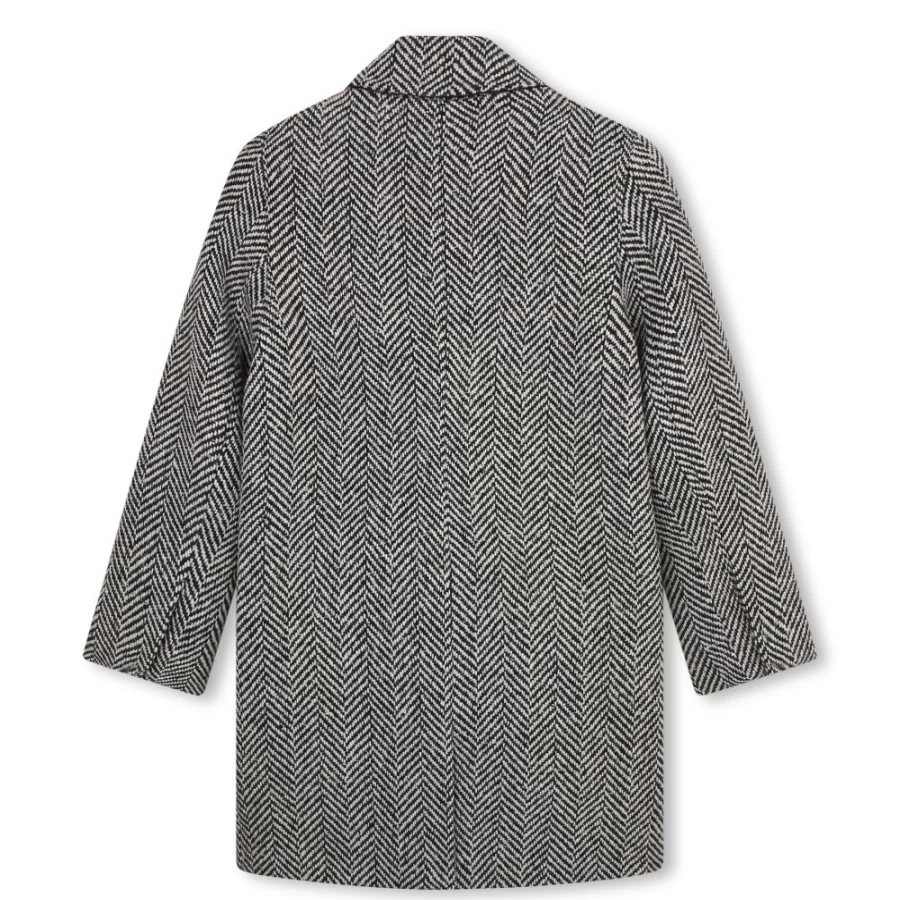 ZADIG & VOLTAIRE Black Notched-Collar Coat for Girls