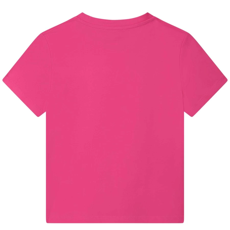 DKNY Girls' Raspberry Short-Sleeved T-Shirt for Kids