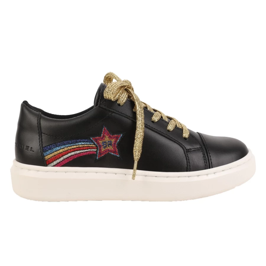 SONIA RYKIEL Black Leather Trainers for Girls - Stylish Comfortable Shoes