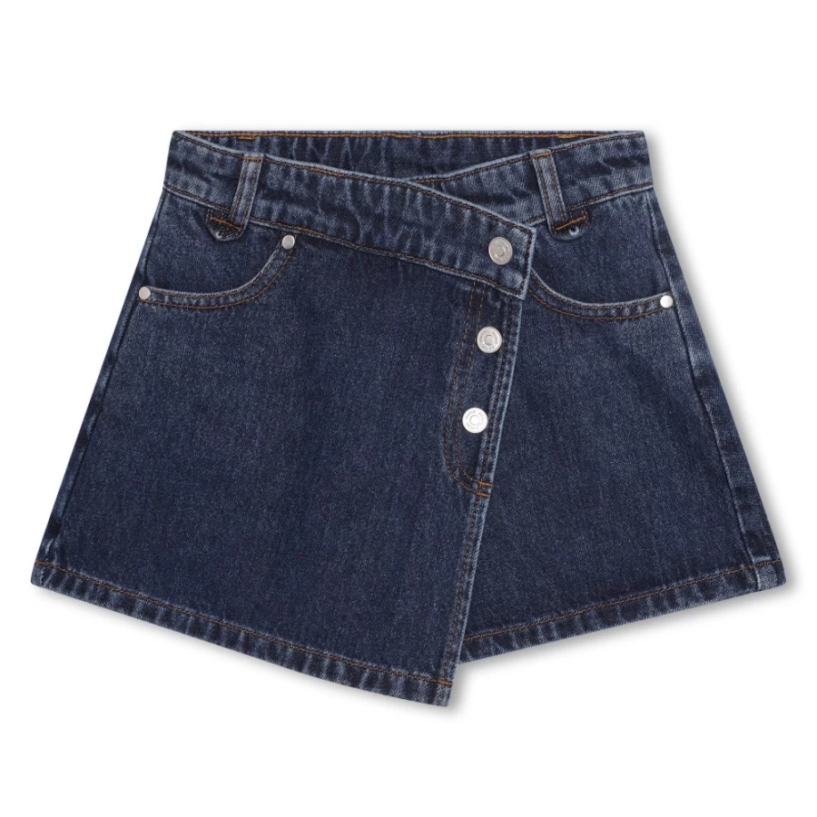 SONIA RYKIEL Denim Blue Skirt-Shorts for Girls | Stylish Denim Hybrid