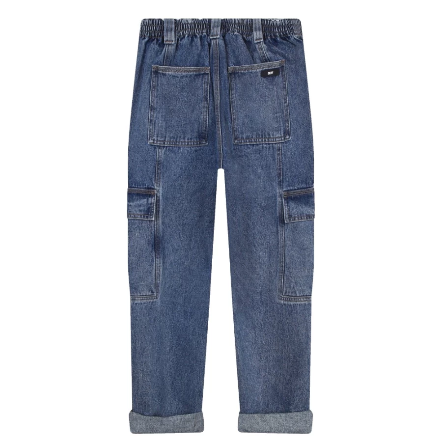 DKNY Girls' Stone Washed Cotton Jeans for Kids - Comfortable & Stylish