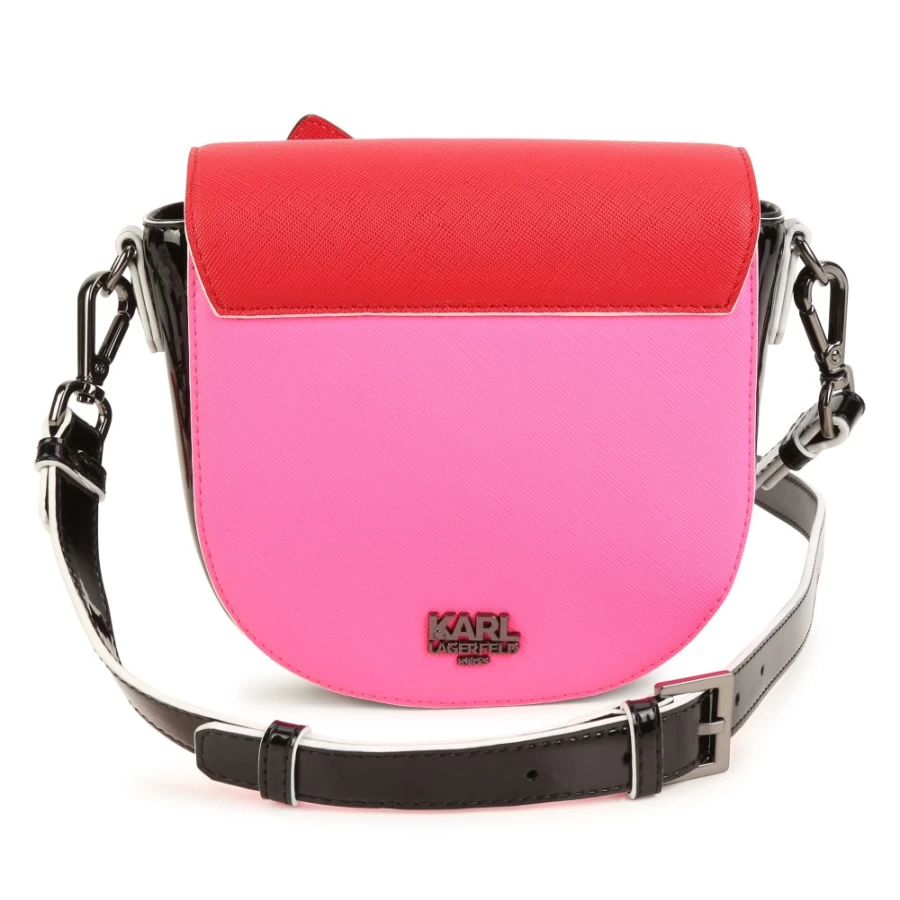 KARL LAGERFELD KIDS Red Bag for Girls with Choupette Patch - Stylish Handbag for Kids