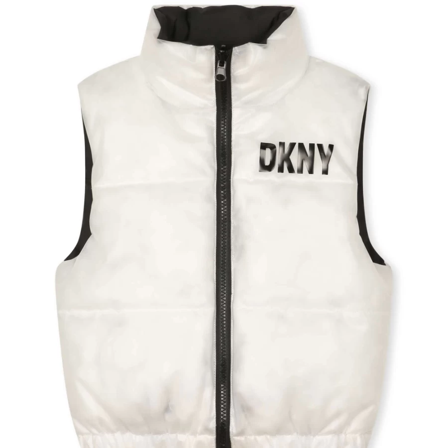 DKNY Girls' Unique Color Padded Body Warmer for Stylish Warmth