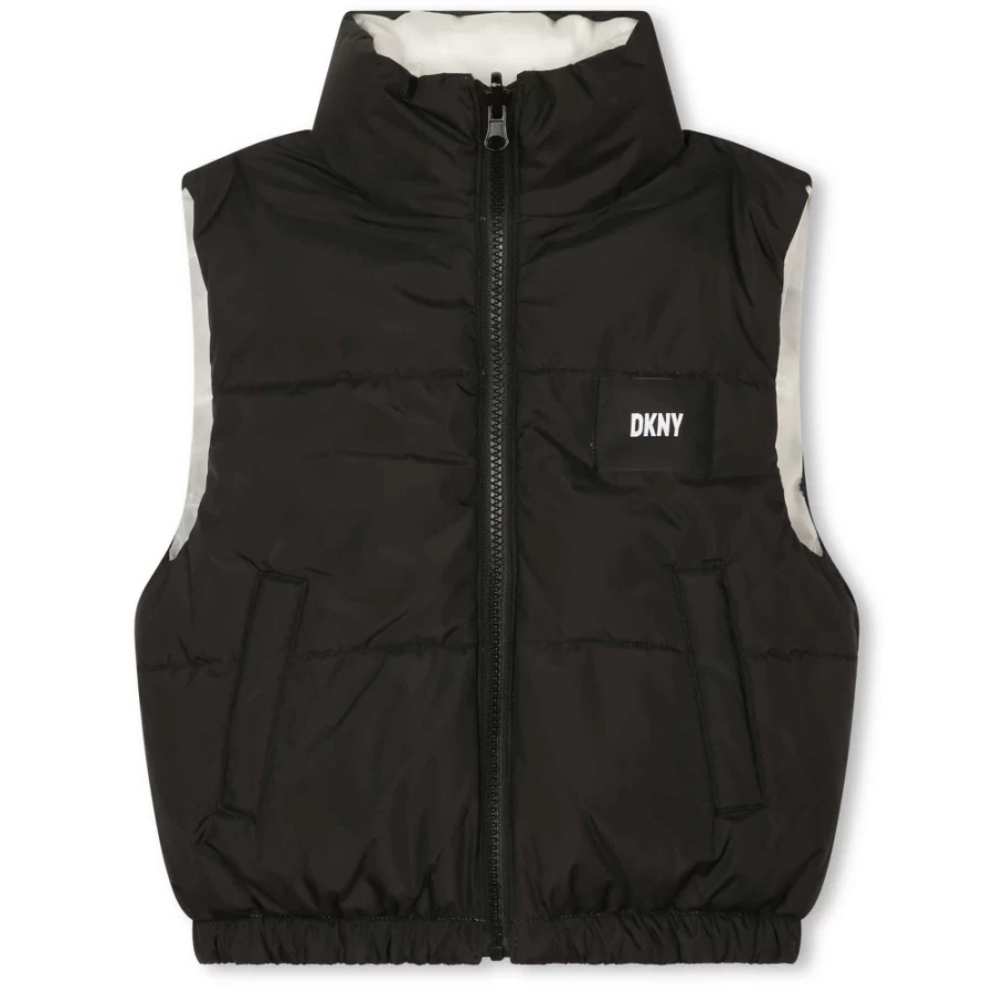 DKNY Girls' Unique Color Padded Body Warmer for Stylish Warmth