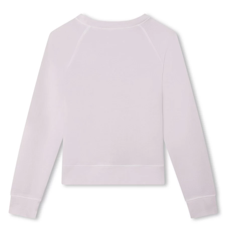 ZADIG & VOLTAIRE Girls Lilac Cotton Sweatshirt - Soft & Comfortable Pullover