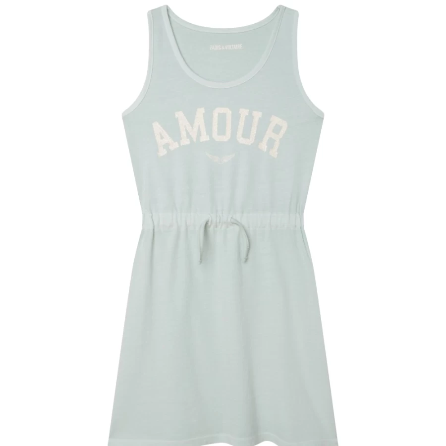 ZADIG & VOLTAIRE Girls Almond Green Printed Beach Dress