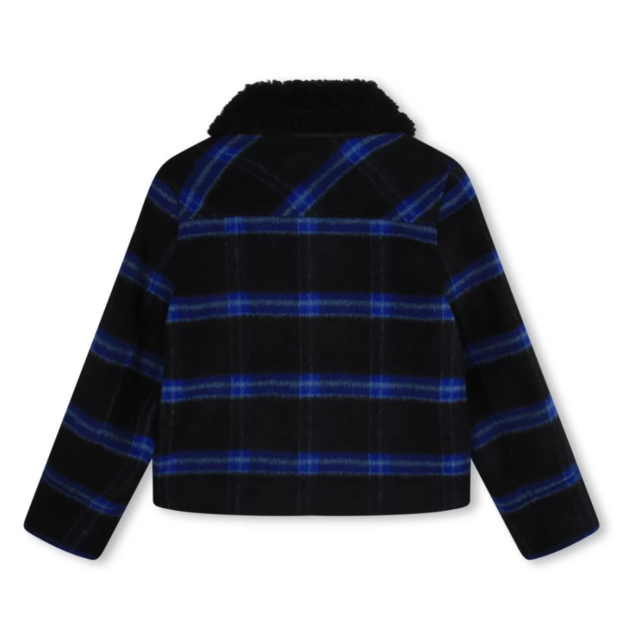 ZADIG & VOLTAIRE Navy Checked Jacket for Girls