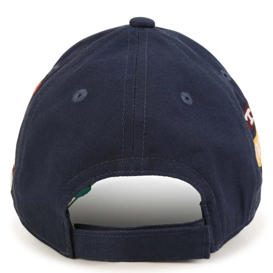 KENZO KIDS Navy Cotton Baseball Cap for Girls