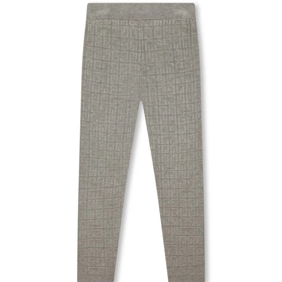 Givenchy Knit Leggings for Girls with 4G Motif in Marshmallow (44Z) - Stylish & Comfortable