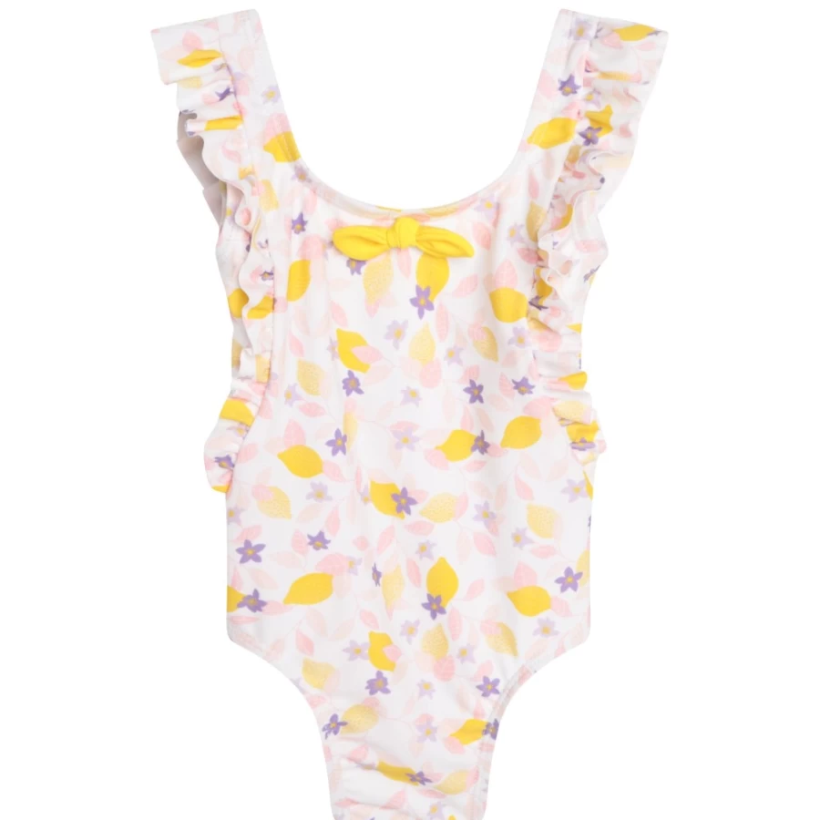 CARREMENT BEAU Girls White One-Piece Swimwear | Stylish & Comfortable Bathing Suit