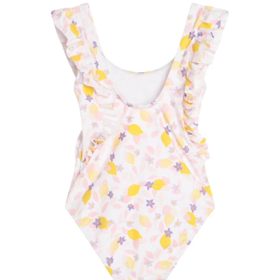 CARREMENT BEAU Girls White One-Piece Swimwear | Stylish & Comfortable Bathing Suit