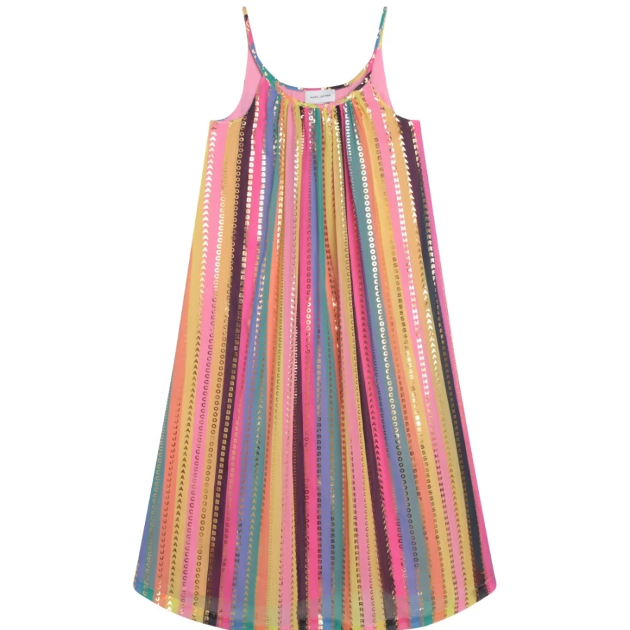 MARC JACOBS Girls Multicoloured Strappy Party Dress for Special Occasions