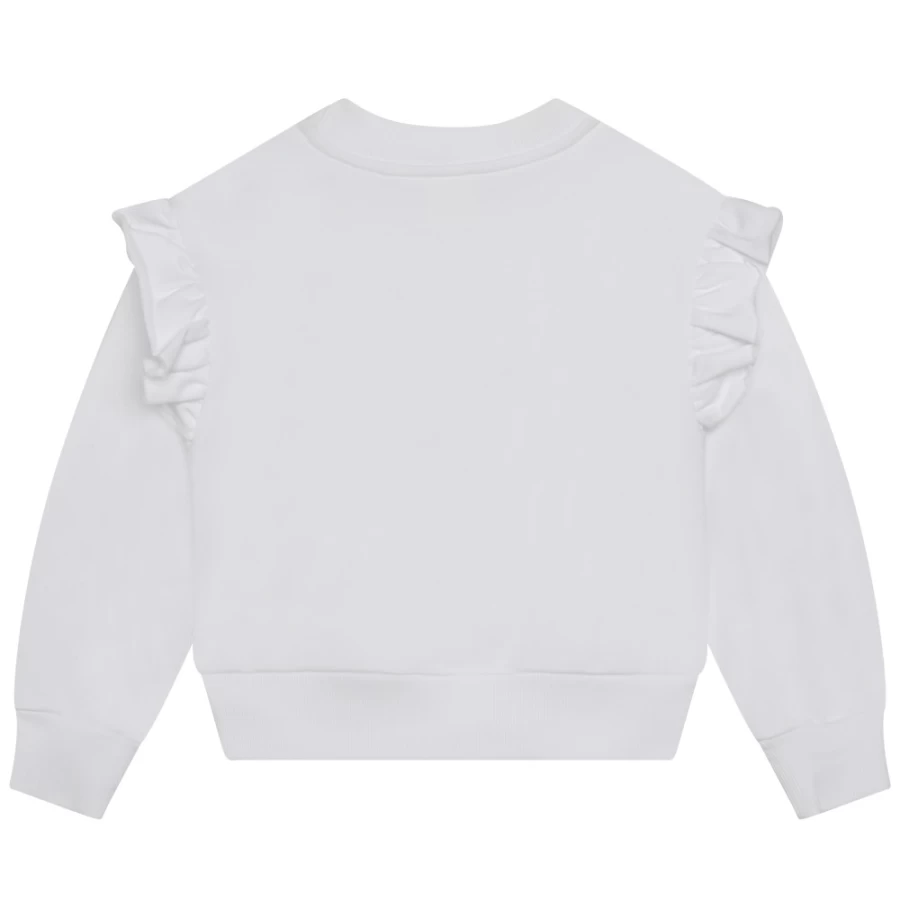 Givenchy Black Rhinestone Embellished Fleece Sweatshirt for Girls