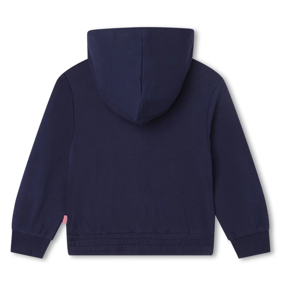 BILLIEBLUSH Navy Hooded Fleece Zip-Up Sweatshirt for Girls