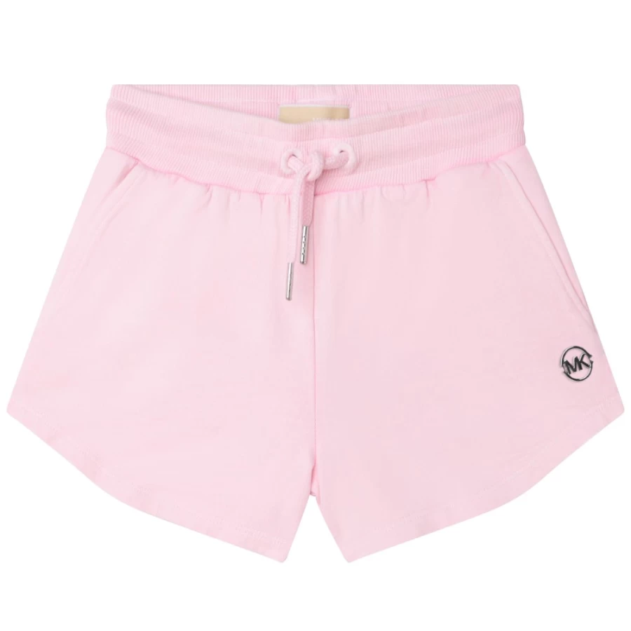 MICHAEL KORS Girls' Cotton Fleece Shorts in Pink Washed Pink - Soft Comfort Casual Wear